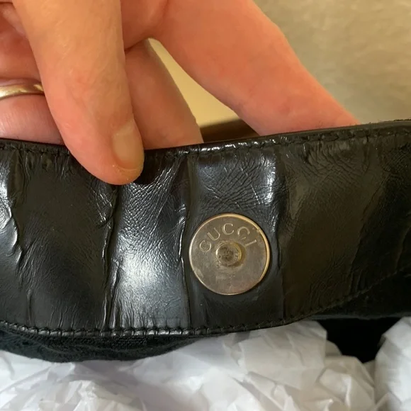 Authentic Gucci bamboo 2-way purse vintage - Picture 12 of 14